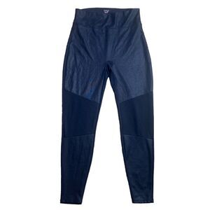 Spanx assets red hot label black paneled leggings 1x whimsigoth edgy moto